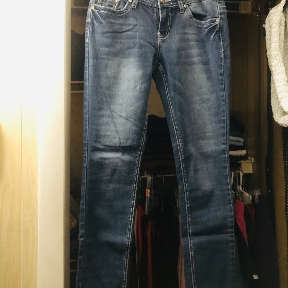 Low Rise Blue Jeans - Picture 2 of 4